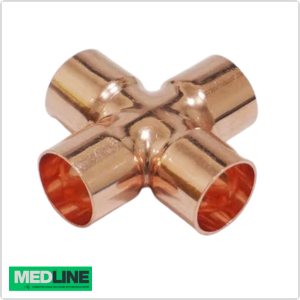 EN 13348 Medical Copper 4 Way Joint Fittings Manufacturer and Exporter