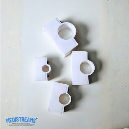 Plastic Saddle Clamps for Medical Copper Pipes